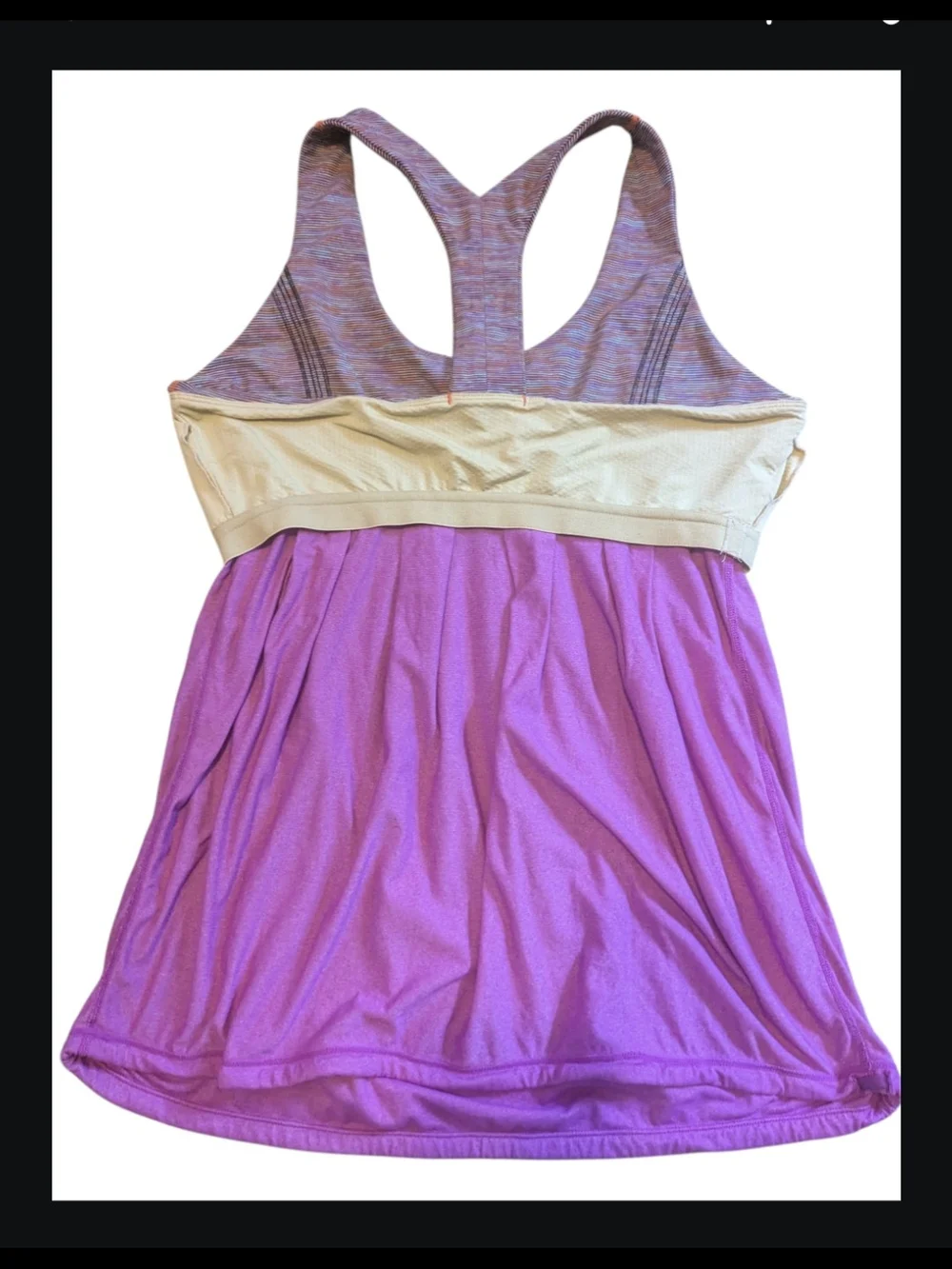 LULULEMON POWER DANCE TANK - Size -12 - *NO SIZE TAG* Shelf Bra - Workout - Picture 7 of 11